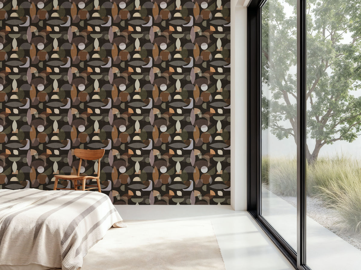 Homley Geometry Mural Wallpaper - room preview 03