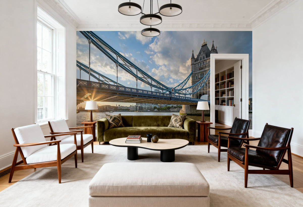 Tower Bridge Study Mural Wallpaper - room preview 03
