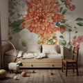 Amber Blossoms III Mural Wallpaper - room preview 03