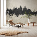 Dresden Germany Skyline Concrete Mural Wallpaper - room preview 03