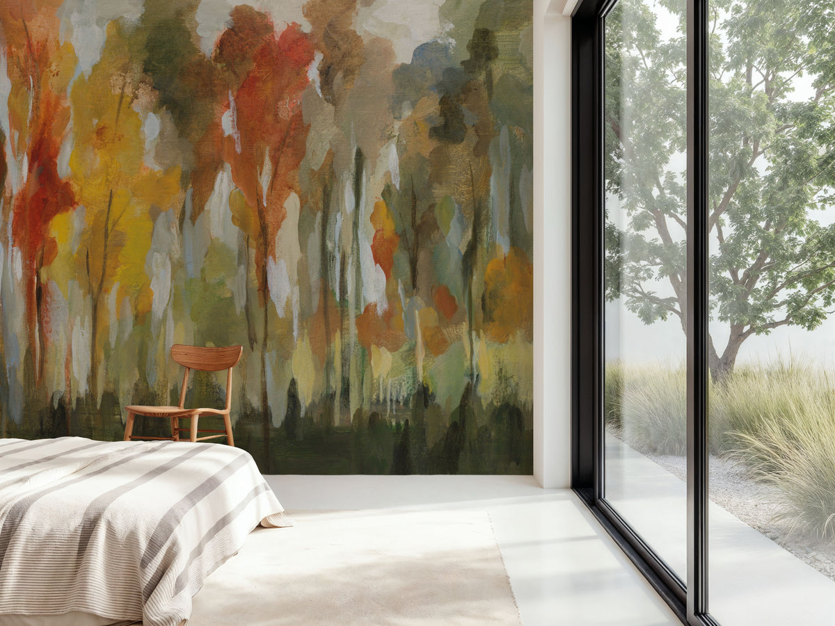 Enchanted Forest Mural Wallpaper - room preview 03