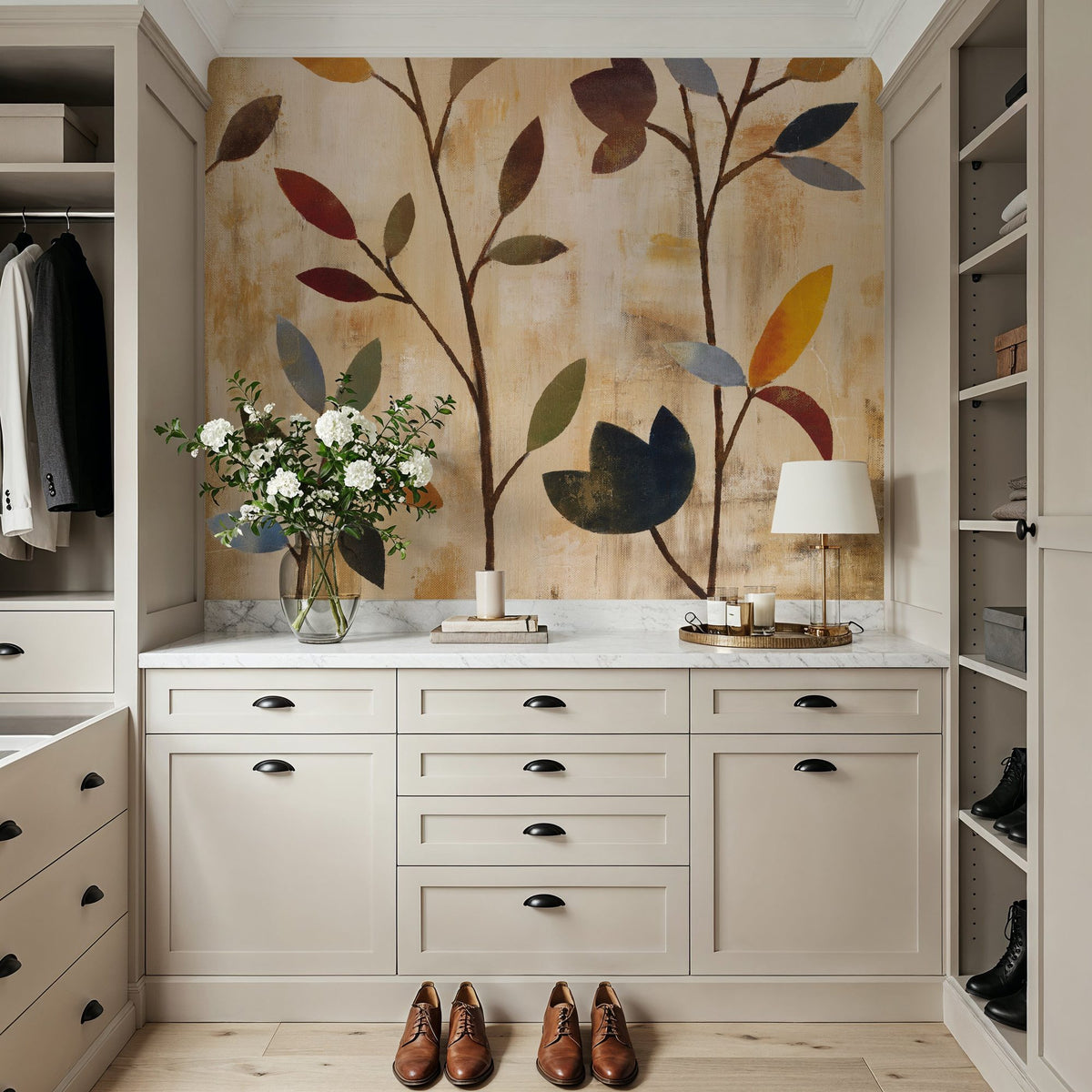 Branches At Sunrise IV Mural Wallpaper - room preview 03