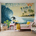 Surf Is Up Mural Wallpaper - room preview 03
