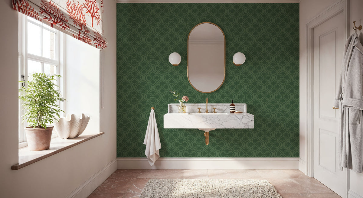 Harvest Slice Green Mural Wallpaper - room preview 03