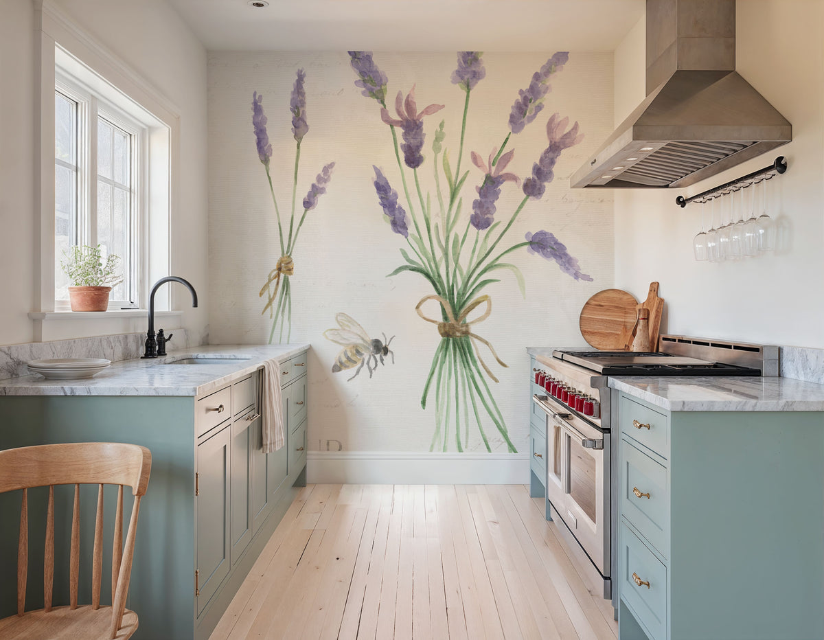 Lavender Fields VIII Mural Wallpaper - room preview 03