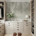 Palms Above, Mint Green Mural Wallpaper - room preview 03