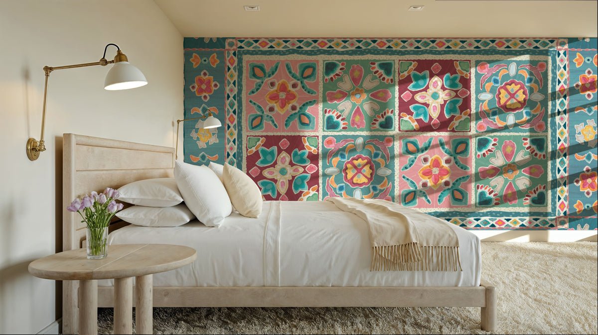 My Bohemian Life Cornered Mural Wallpaper - room preview 03