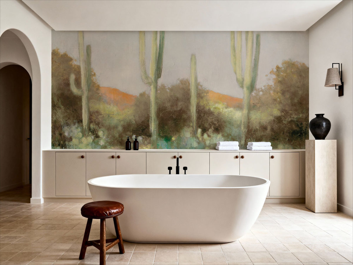 Sunrise Desert III Neutral Mural Wallpaper - room preview 03