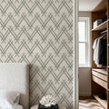 Woodland Tops Gray Mural Wallpaper - room preview 03