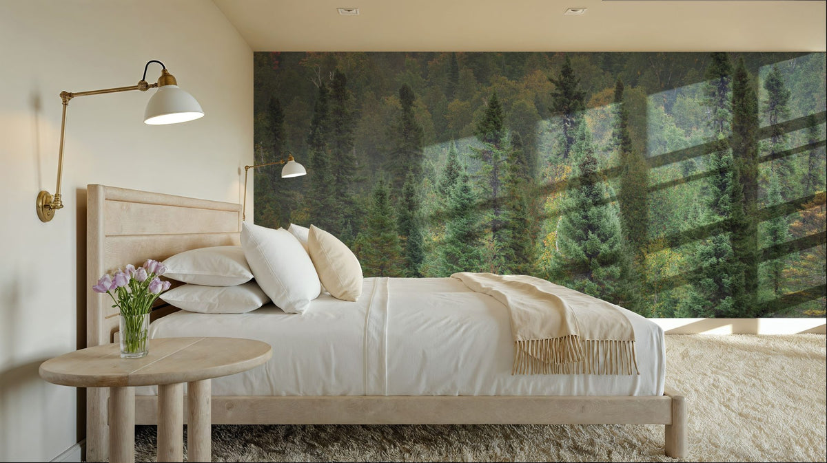 Superior Forest Mural Wallpaper - room preview 03