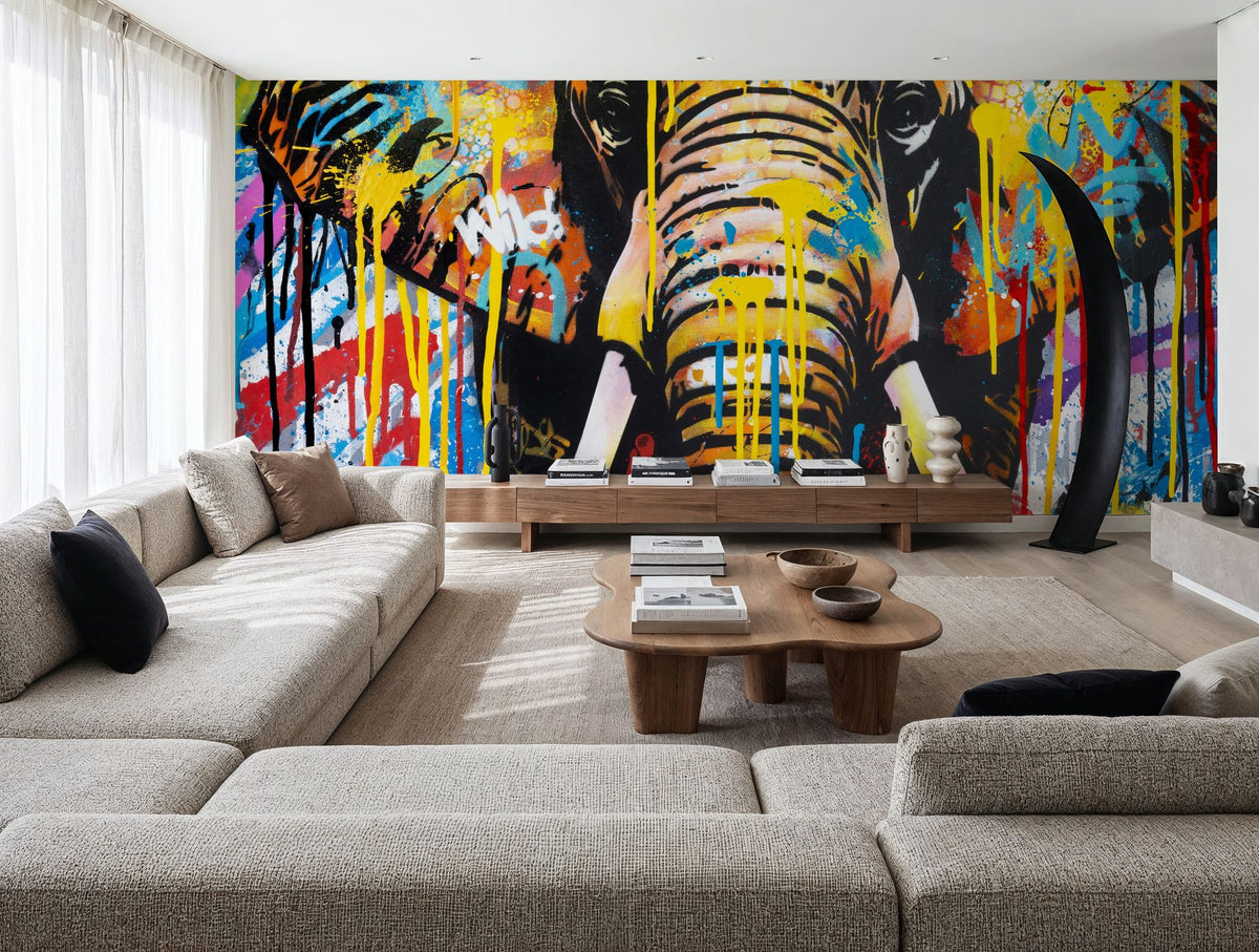 Street Safari Mural Wallpaper - room preview 03