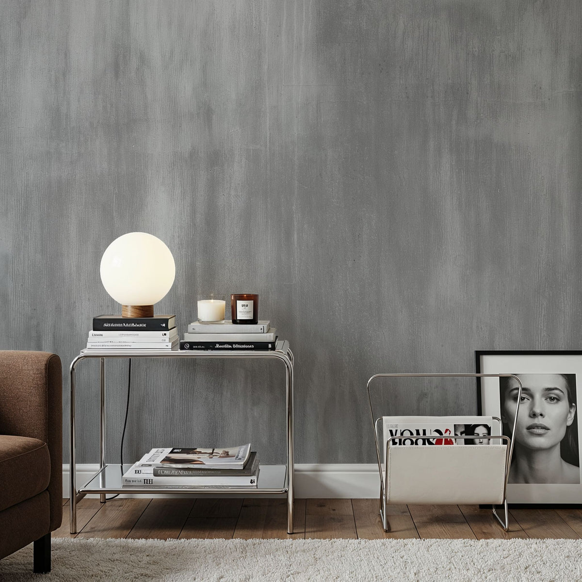 Concrete Surface, Stone Mural Wallpaper - room preview 03
