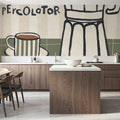 My Morning Coffee II Mural Wallpaper - room preview 03