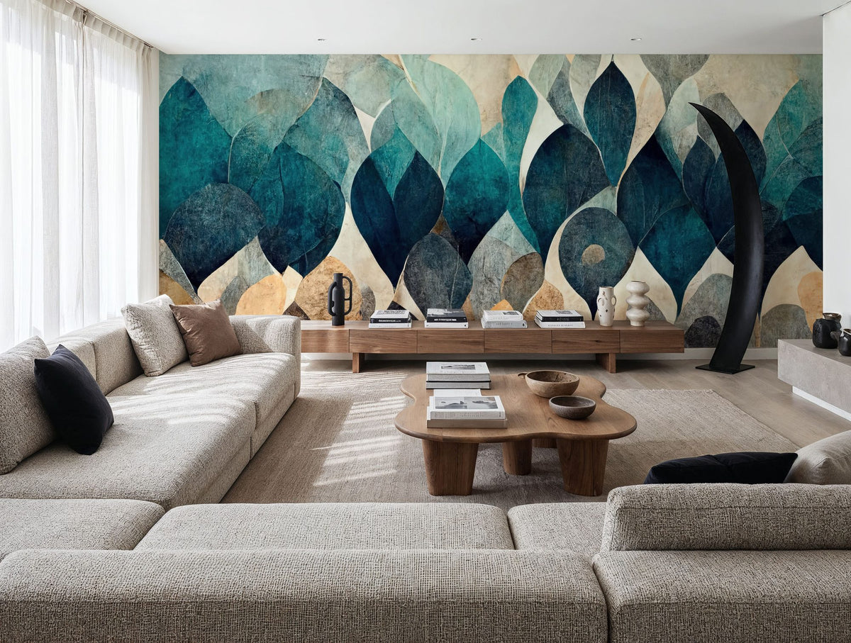 Dry Leaves Mural Wallpaper - room preview 03