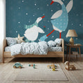 Ducks in the Snow VIII Mural Wallpaper - room preview 03