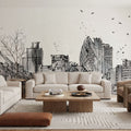 Skyline Sketches London Mural Wallpaper - room preview 03