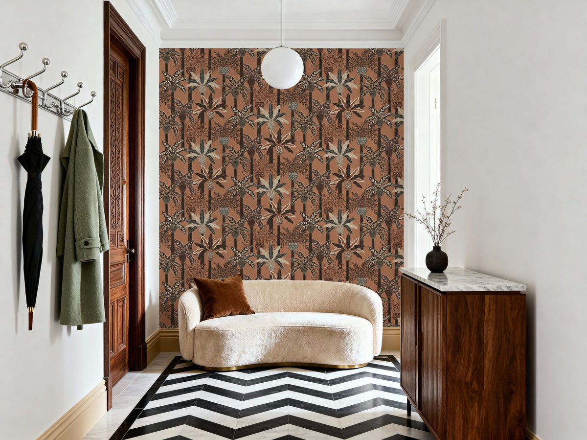 Palmera Luxe, Capuccino Mural Wallpaper - room preview 03