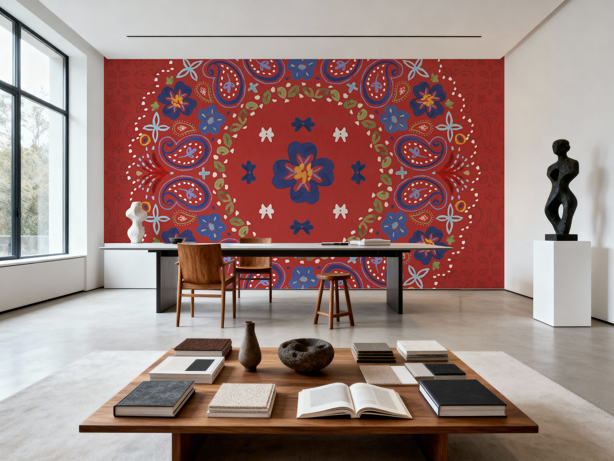 Festive Summer VII Mural Wallpaper - room preview 03