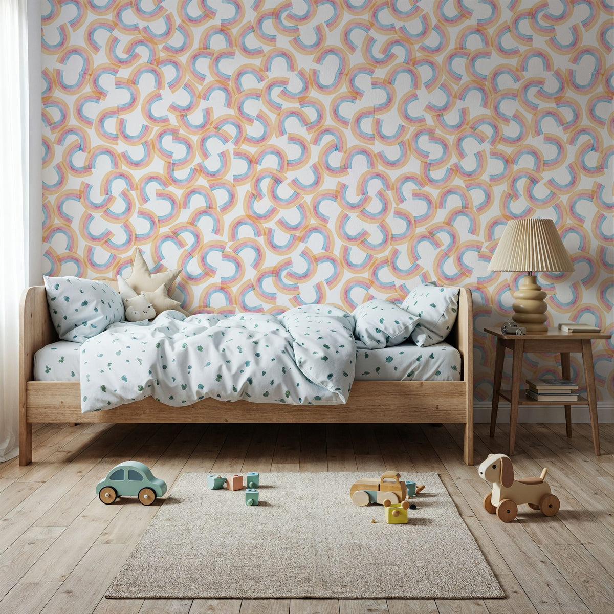 Sprinkled Rainbows Mural Wallpaper - room preview 03