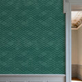 Woodland Waves Tropical Green Mural Wallpaper - room preview 03