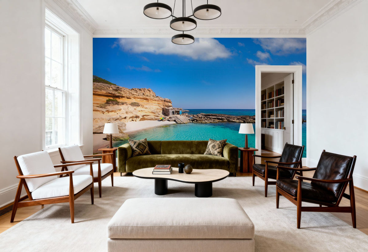 Formentera Bay Mural Wallpaper - room preview 03