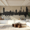 Mannheim Germany Skyline Concrete Mural Wallpaper - room preview 03