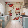 Holiday Wings V Mural Wallpaper - room preview 03