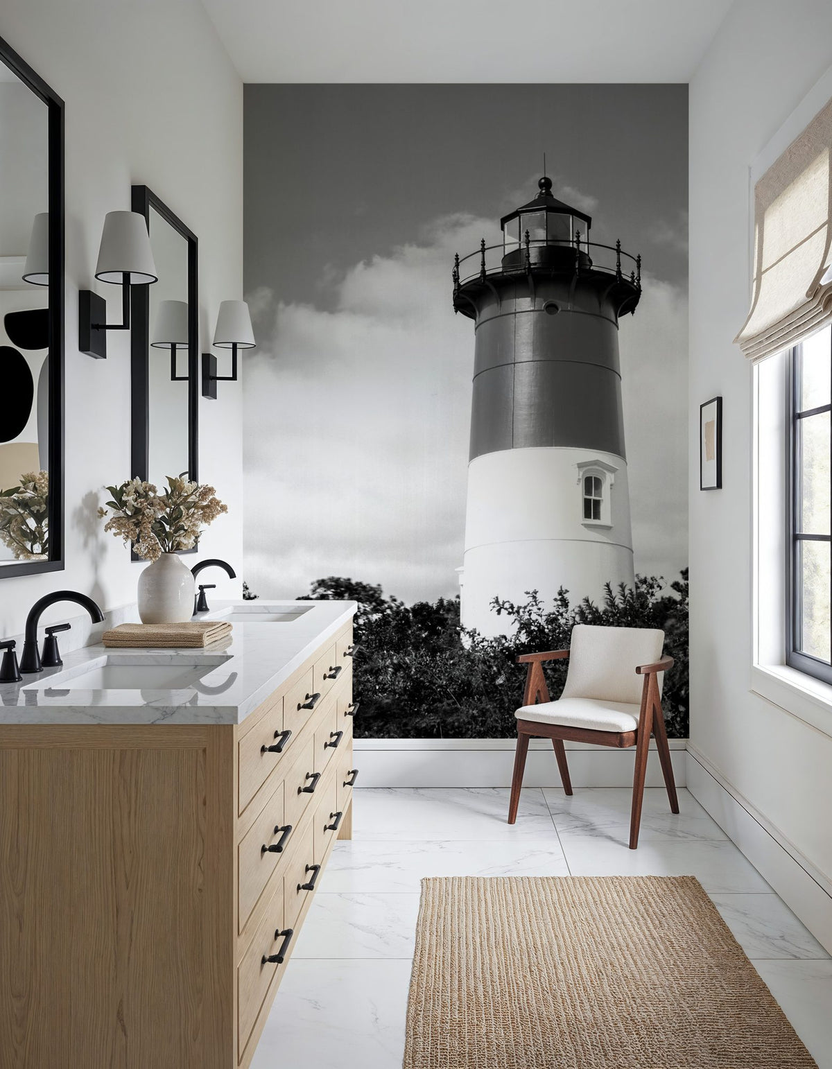 Coastal Sentinel Mural Wallpaper - room preview 03