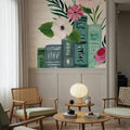 Blooming Books III Mural Wallpaper - room preview 03