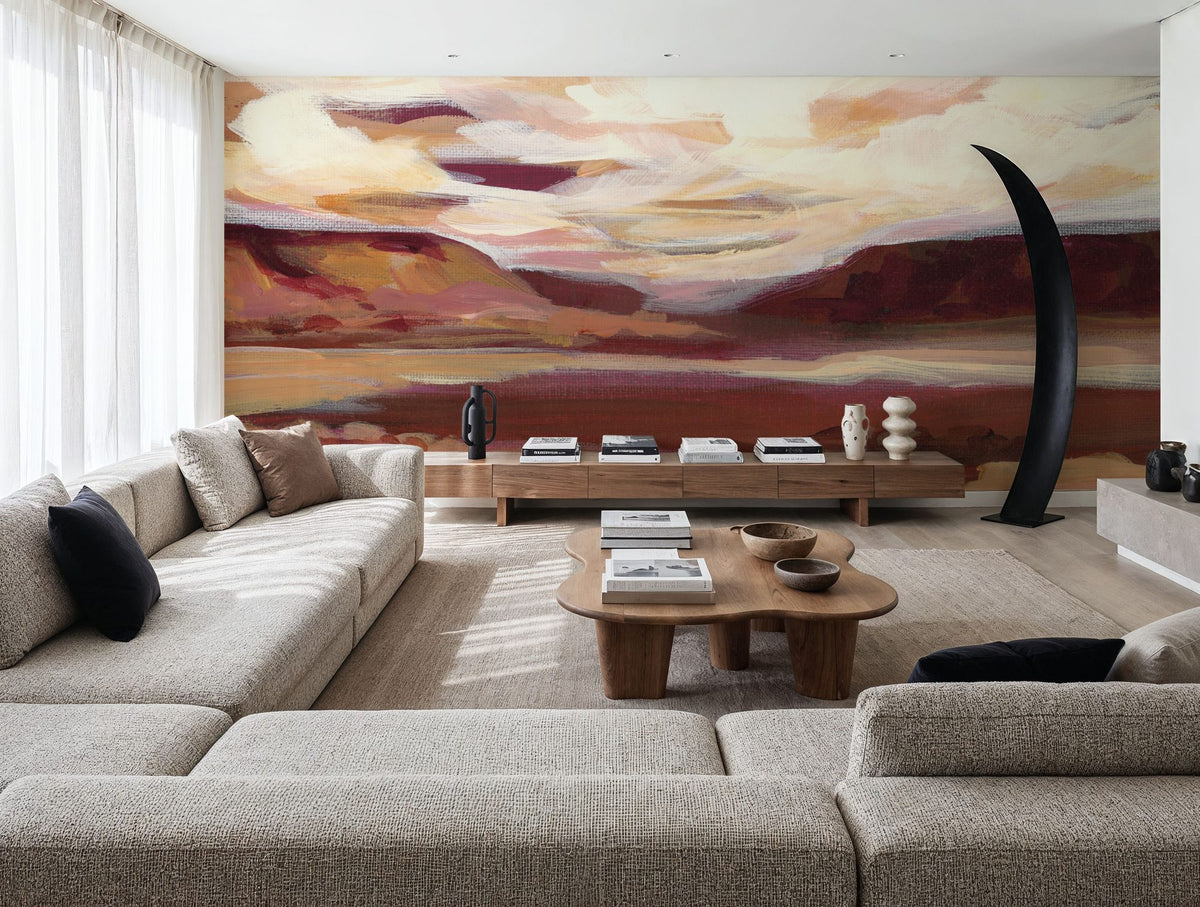 Mauve Mesa II Mural Wallpaper - room preview 03