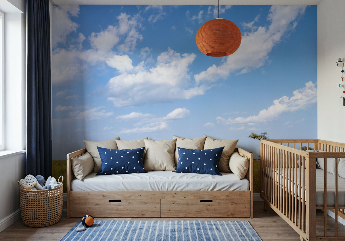 Giraffe Walk Mural Wallpaper - room preview 03
