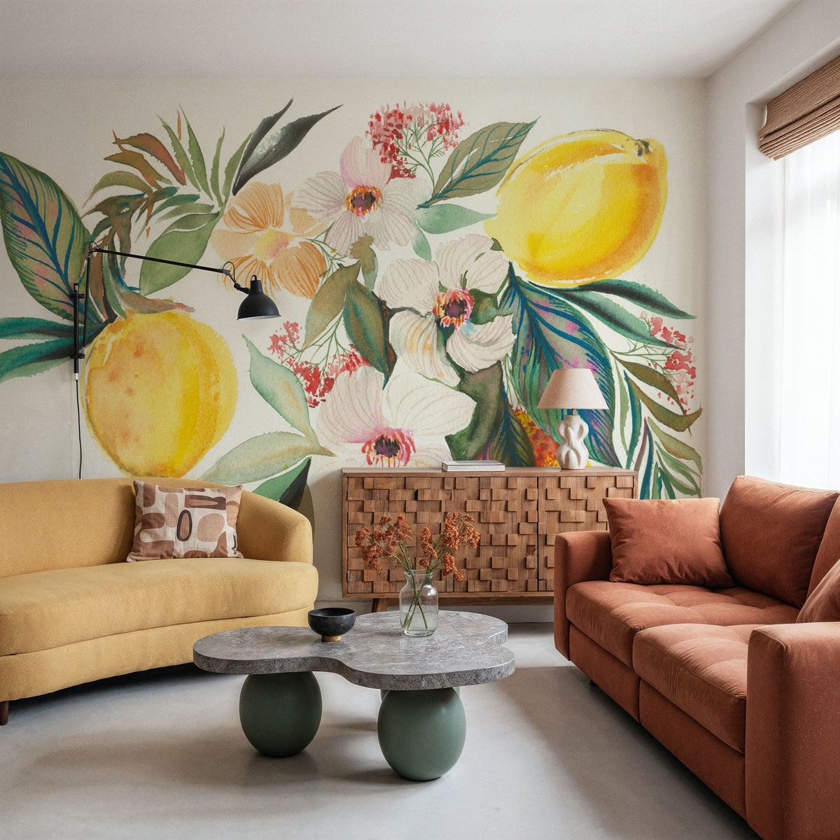Citrus Summer I Mural Wallpaper - room preview 03