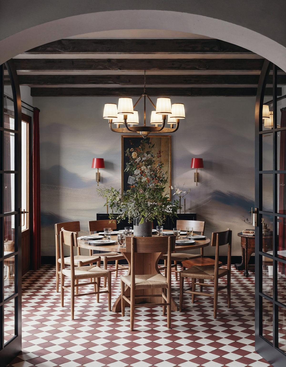 Foggy Mountains, Earth Mural Wallpaper - room preview 03