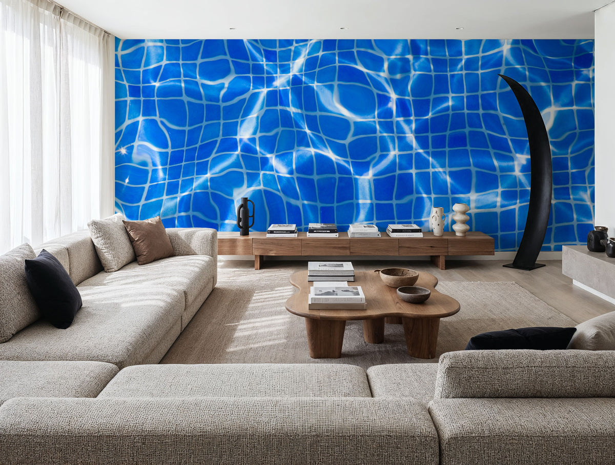Pool Tiles Mural Wallpaper - room preview 03