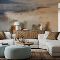 Foggy Birch Dream Mural Wallpaper - room preview 03