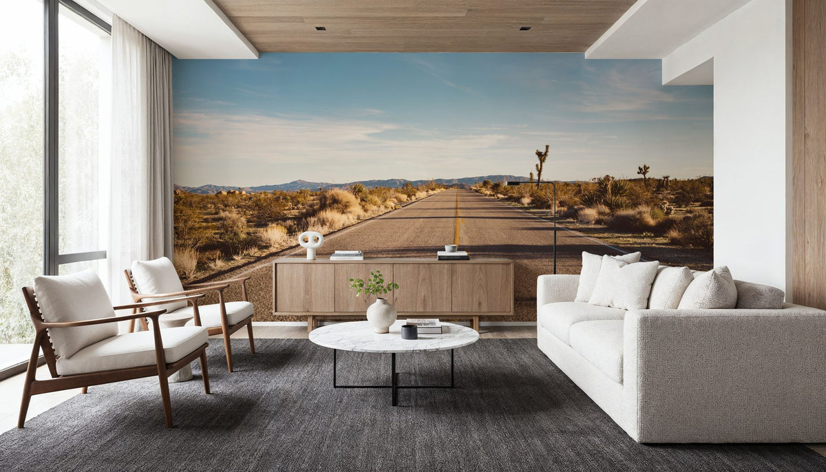 Joshua Tree Road Mural Wallpaper - room preview 03