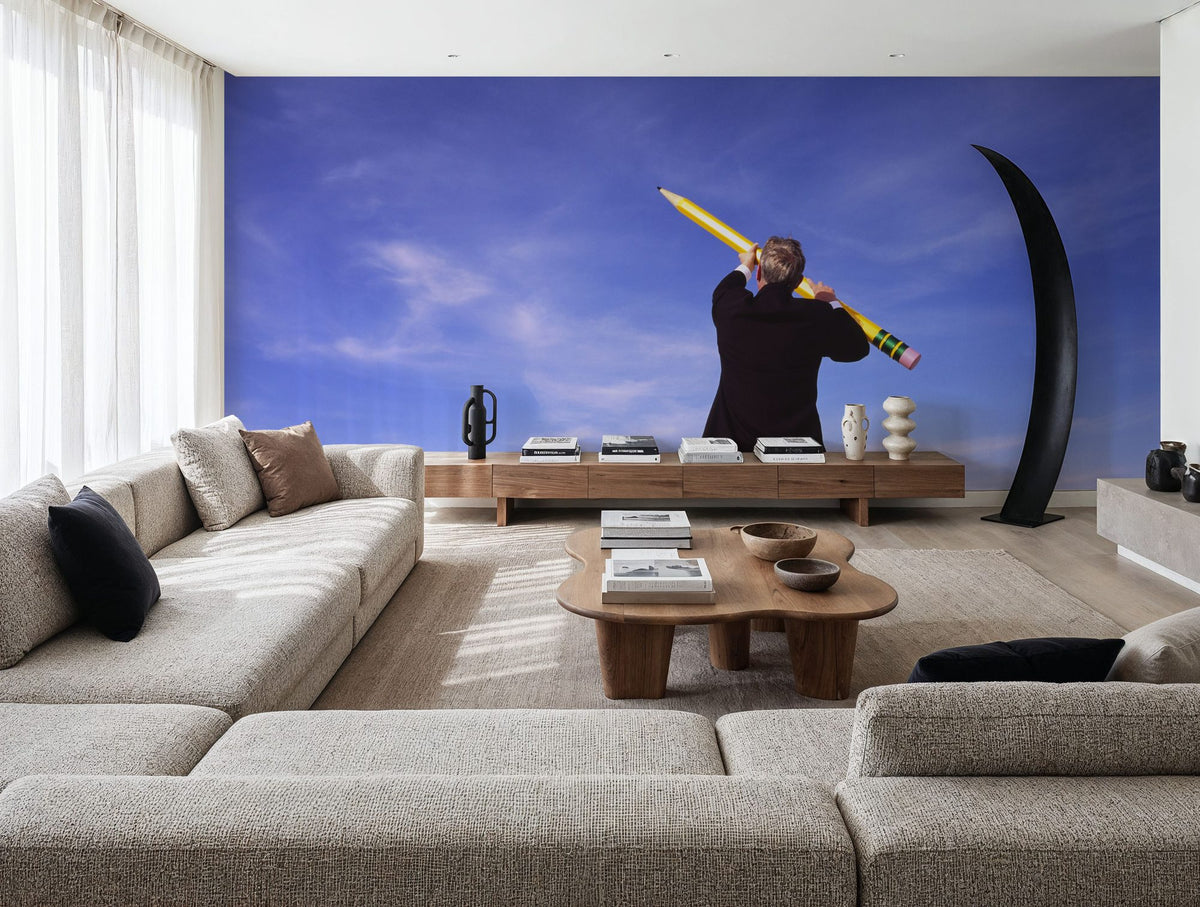 Sky's the Limit Mural Wallpaper - room preview 03