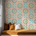 Kaleido Coral Mural Wallpaper - room preview 03
