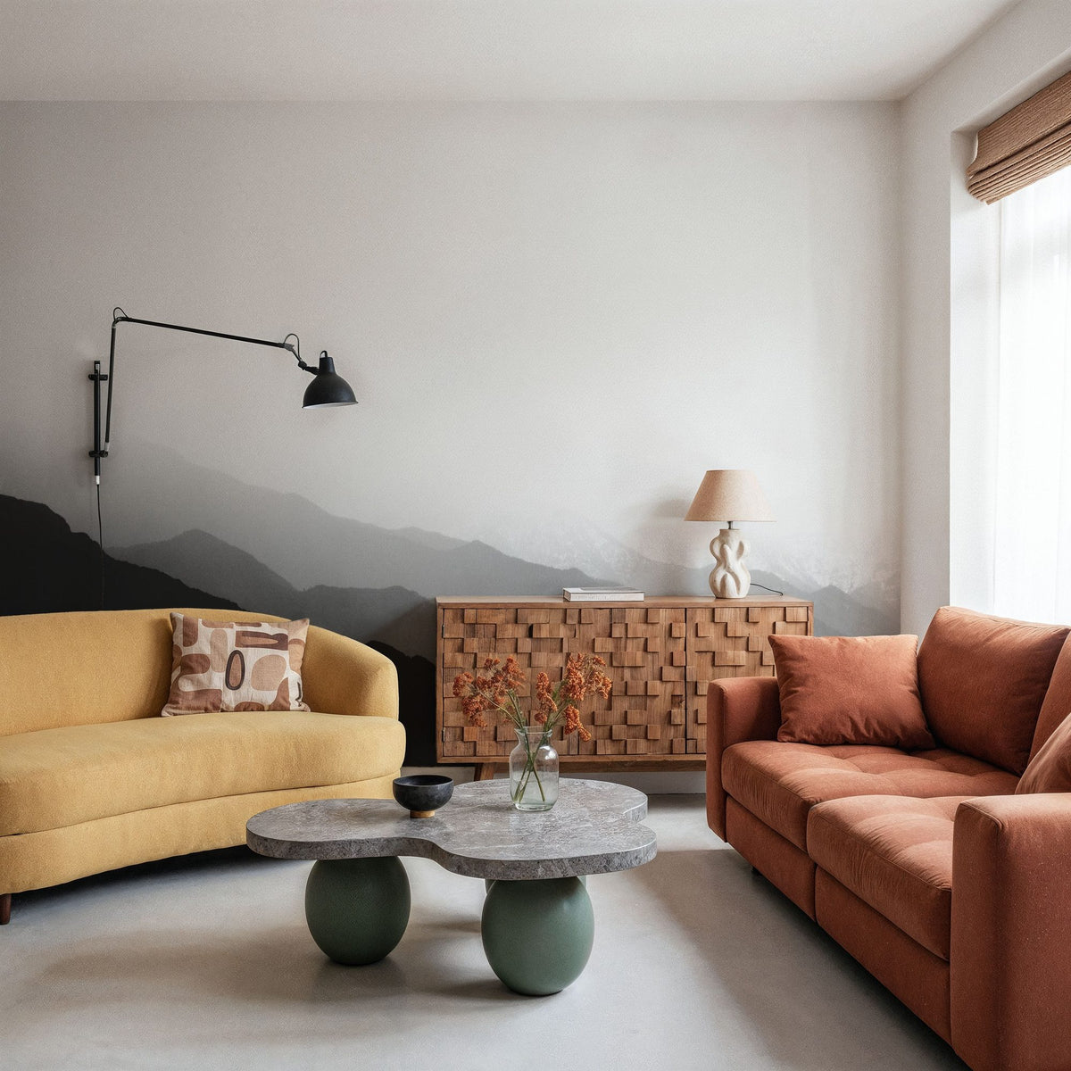 Virgin Mountains Mural Wallpaper - room preview 03