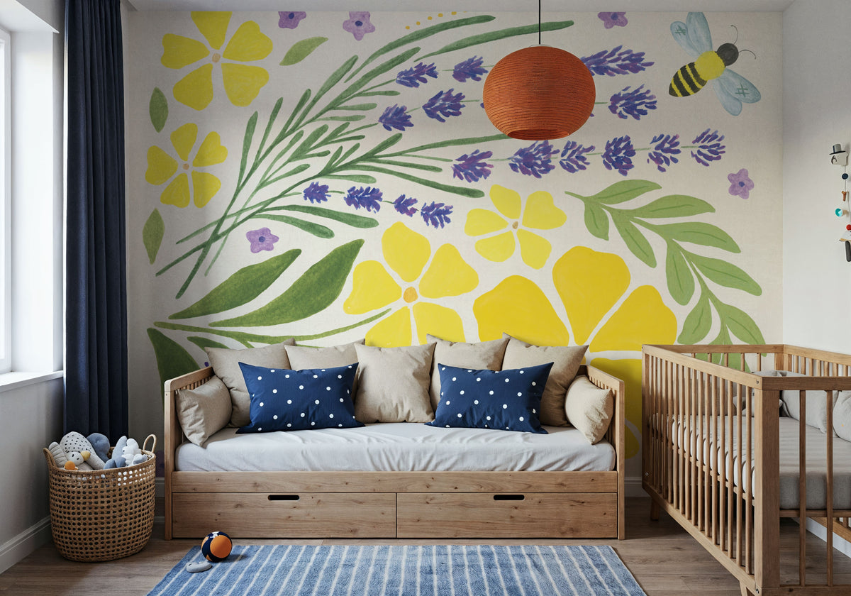 Lavender Garden III Mural Wallpaper - room preview 03