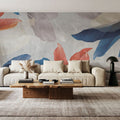 Layered Leaves Mural Wallpaper - room preview 03