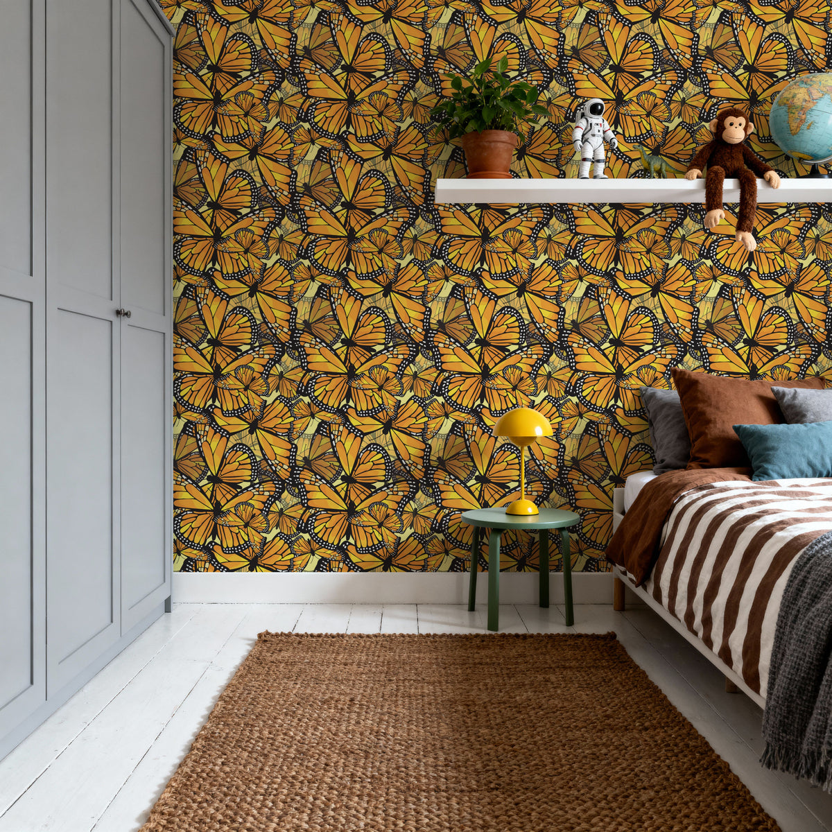 Monarch Movements, Sunflower Mural Wallpaper - room preview 03