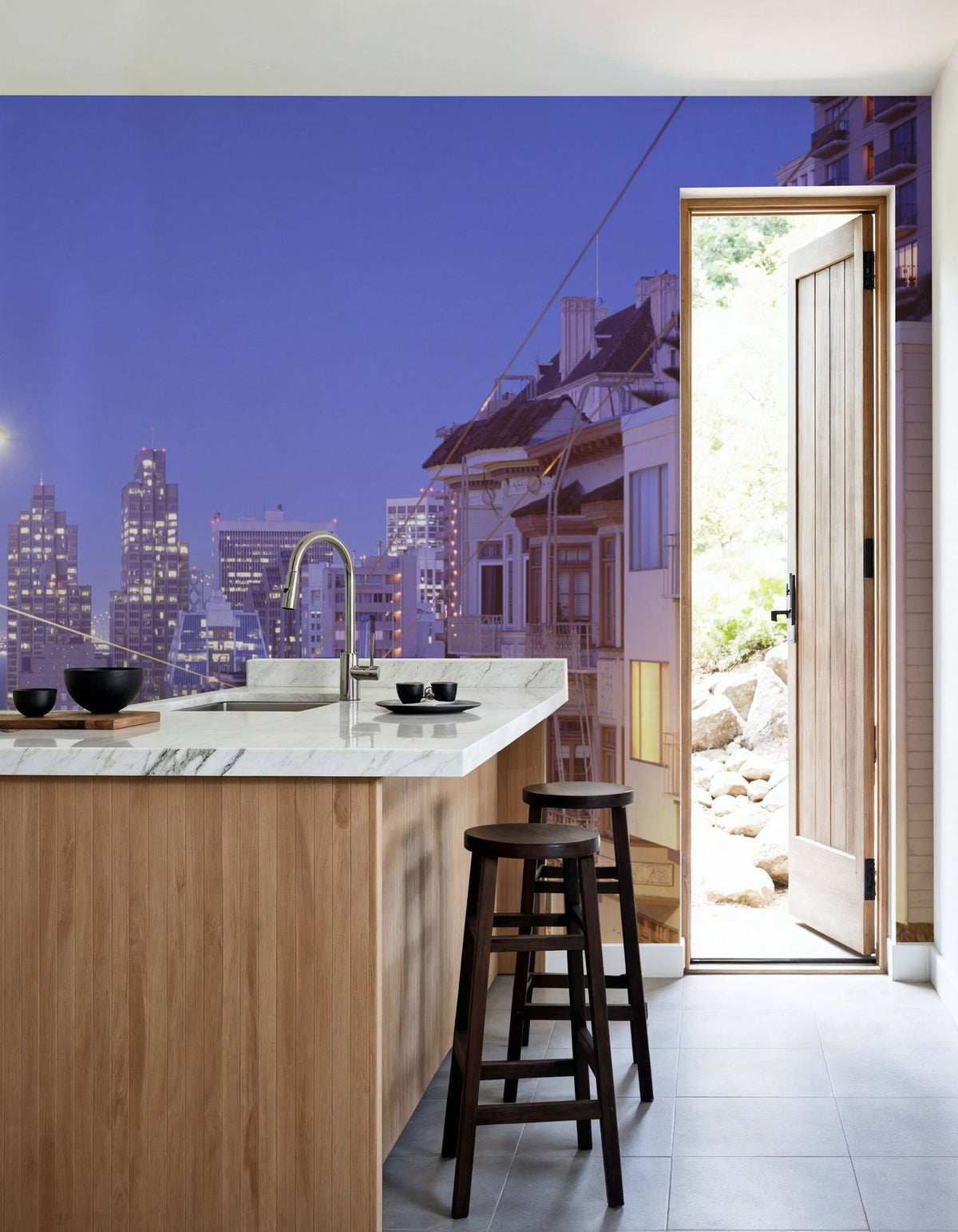 Twilight Pyramid Mural Wallpaper - room preview 03