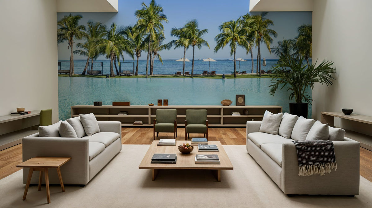 Infinity Beach Mural Wallpaper - room preview 03
