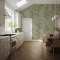 Oak Hollow, Jade Mural Wallpaper - room preview 03