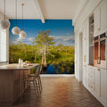 Dwarf Cypress Trees Mural Wallpaper - room preview 03