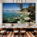 Mountain Lake Tranquility Mural Wallpaper - room preview 03