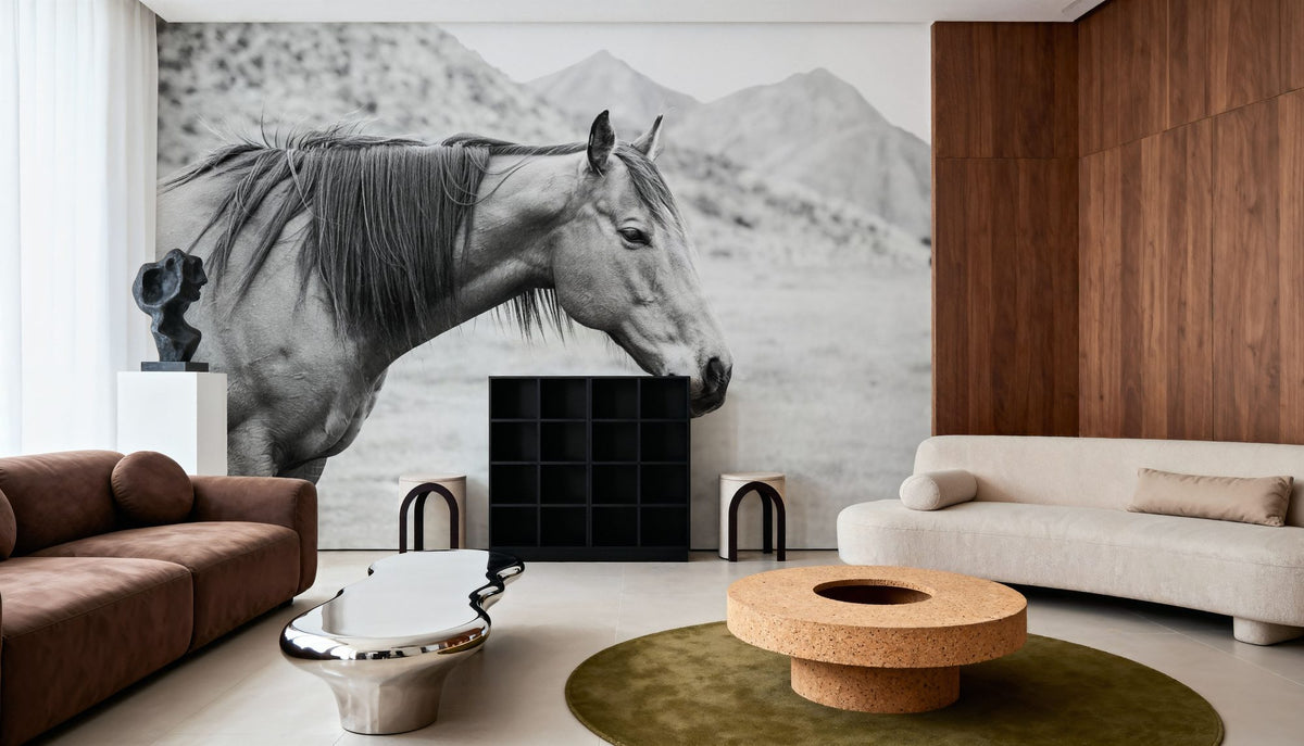 Moke Lake Horse Mural Wallpaper - room preview 03