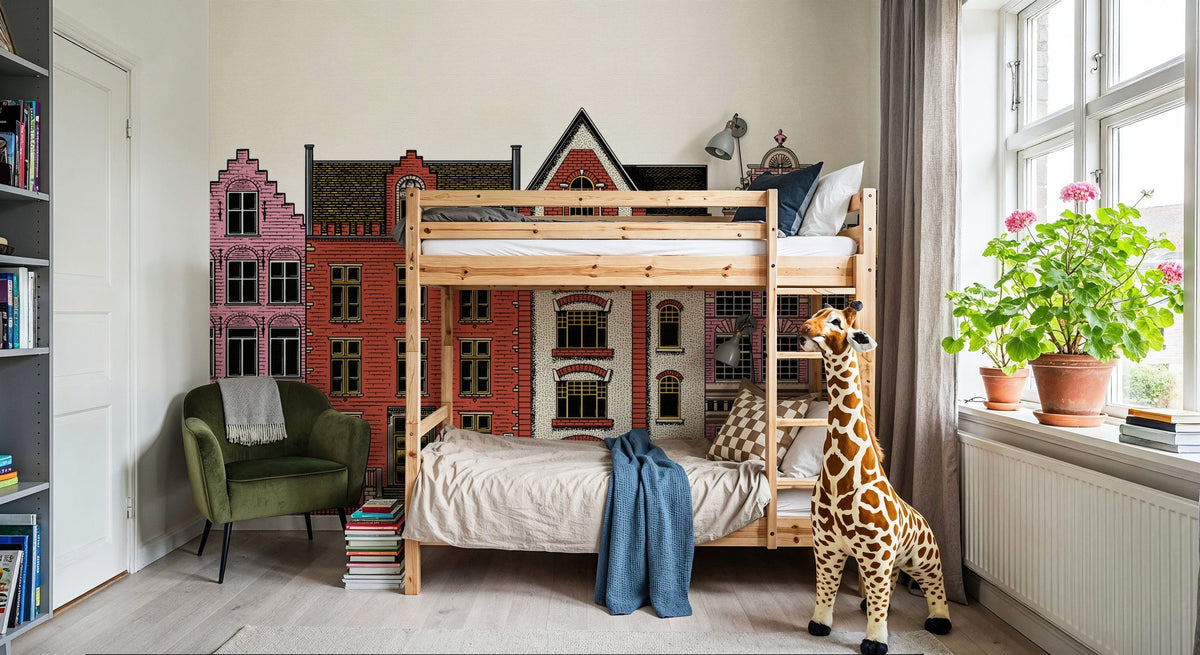 On Our Street Mural Wallpaper - room preview 03