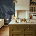 Foliage Flow, Midnight Mural Wallpaper - room preview 03